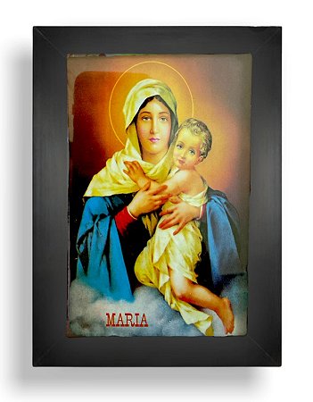 Quadro Mãe Rainha Decorativo Com Vidro 20x15