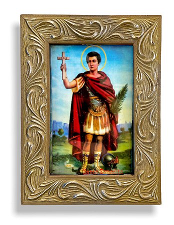 Quadro Santo Expedito Decorativo com Vidro 20x15
