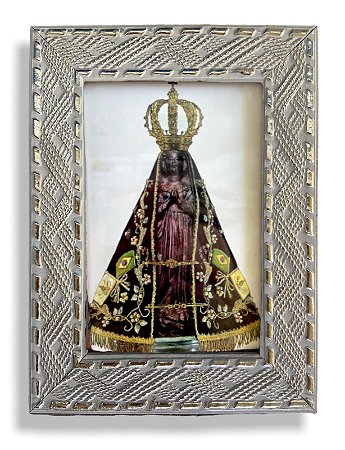 Quadro Nossa Senhora Aparecida Decorativo com Vidro 20x15
