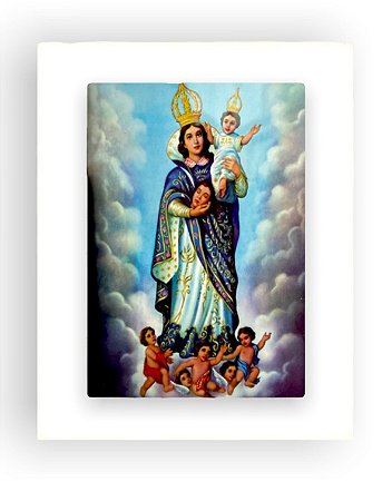 Imagem Nossa Senhora Da Cabeça Quadro Decorativo Vidro 20x15
