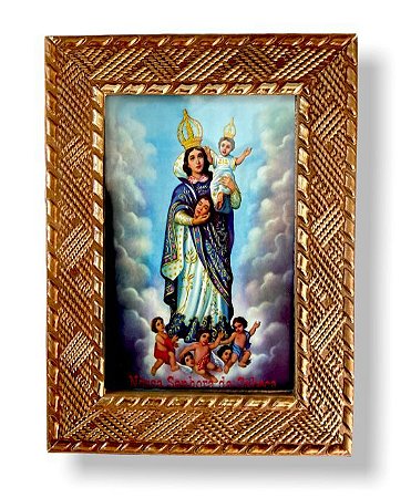 Imagem Nossa Senhora Da Cabeça Quadro Decorativo Vidro 20x15