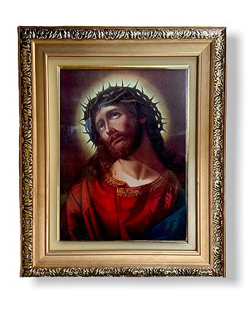 Quadro Jesus Cristo Decorativo Religioso Parede 43x38cm