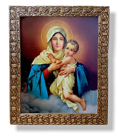 Quadro Mãe Rainha Decorativo Parede Resinado 25x30