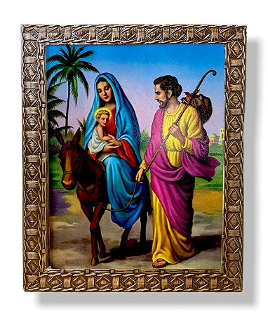 Quadro Nossa Senhora do Desterro Decorativo Resinado 25x30