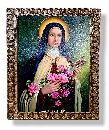 Quadro Decorativo Santa Terezinha Parede Resinado 25x30