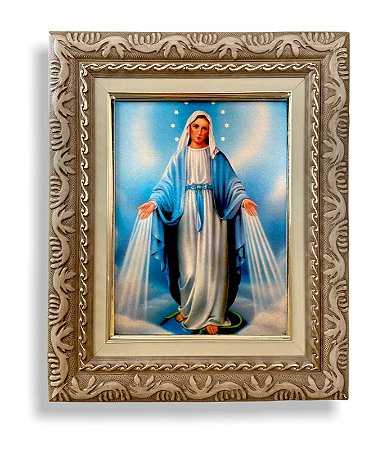 Quadro Parede Nossa Senhora Das Graças Resinado 57x47