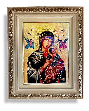 Quadro Nossa Senhora Perpetuo Socorro Bizantino 57x47