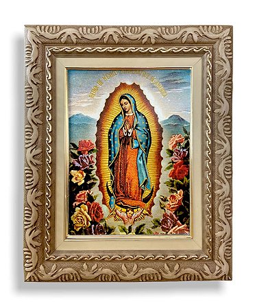 Quadro Parede Nossa Senhora Da Guadalupe Grande 57x47