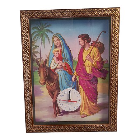 Quadro Relógio  Nossa Senhora Do Desterro 35x45CM Decorativo