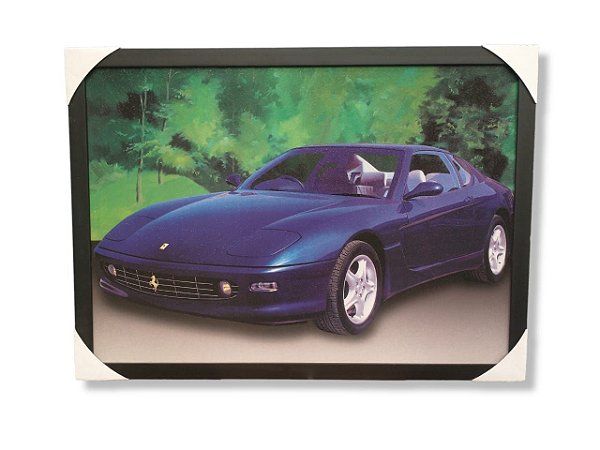 Quadro Decorativo De Parede Ferrari 456GT 1996 53x73
