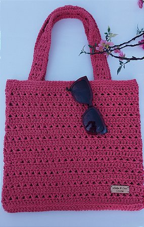 Ecobag sacola elegante goiaba