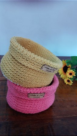 Cestinhos multiuso de crochê