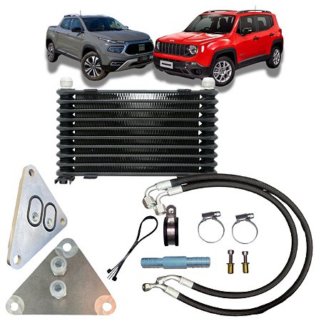 Resfriador Trocador De Calor Câmbio 10 LINHAS - TORO/COMPASS/RENEGADE/ARGO/CRONOS/FASTBACK