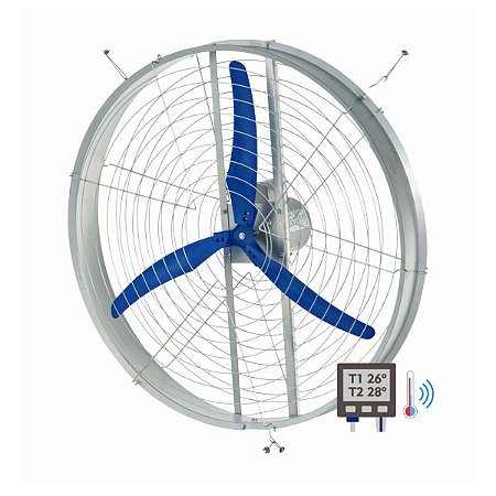 2 UN VENTILADOR INDUSTRIAL 1 METRO COM SENSOR DE TEMPERATURA