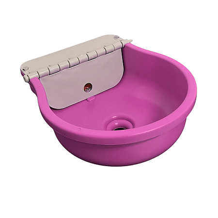 BEBEDOURO AUTO. BASPAN BOVINO C/BÓIA 4 LITROS ROSA TAMPA RETRÁTIL
