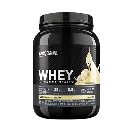 Whey Gourmet Series 900G Optimum Nutrition - Sabor Baunilha