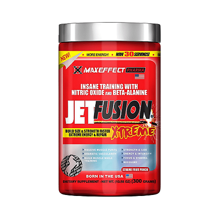 Pré-Treino Jetfusion Xtreme Maxeffect Lemon 300G