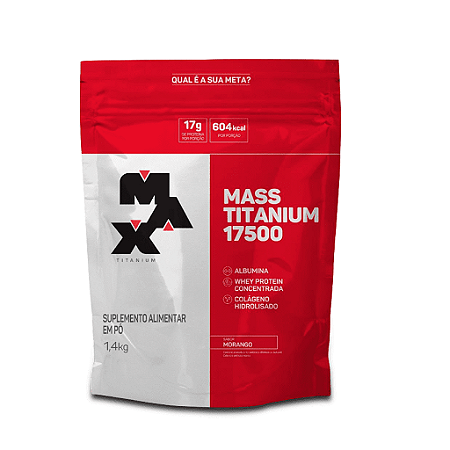 Mass Titanium 17500 Refil Morango (1 4Kg) Max Titanium