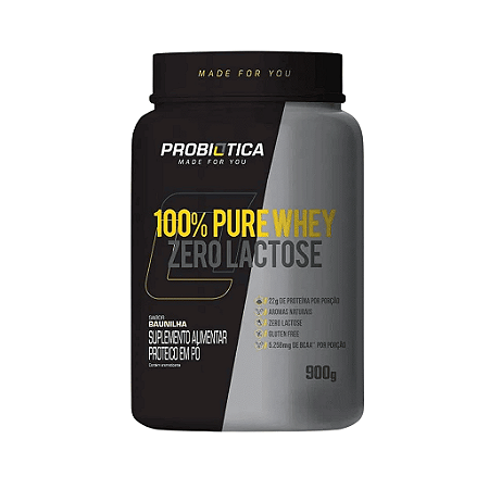 100% Pure Whey Zero Lactose - 900G - Probiótica
