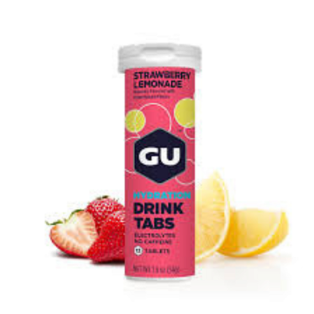 GU HYDRATION STRAWBERRY  12 TABLETES