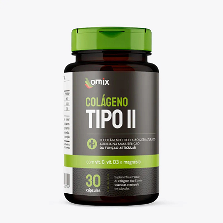Colágeno Tipo II Omix 30 cps