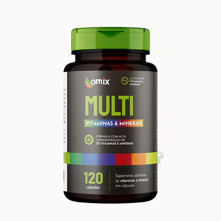 Multi vitaminas e minerais Omix  120 cps