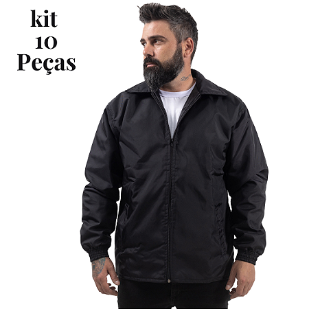 Kit 10 Jaquetas Nylon 240 Paraquedas Profissional Uniformes
