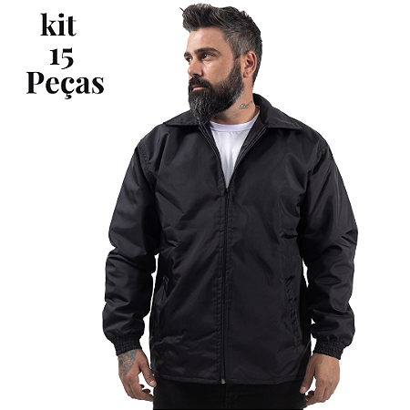 Kit 15 Jaquetas Nylon 240 Paraquedas Profissional Uniformes