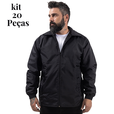 Kit 20 Jaquetas Nylon 240 Paraquedas Profissional Uniformes