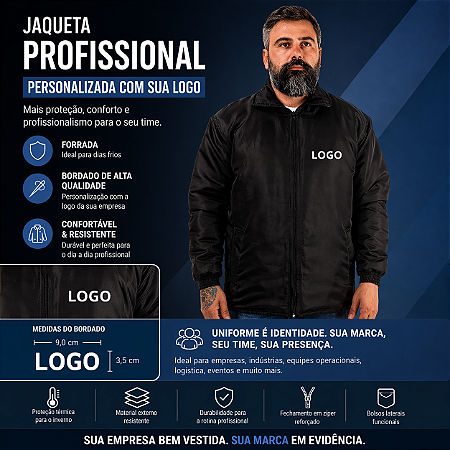 Kit 25 Jaquetas Em Microfibra Personalizadas Logo Uniforme