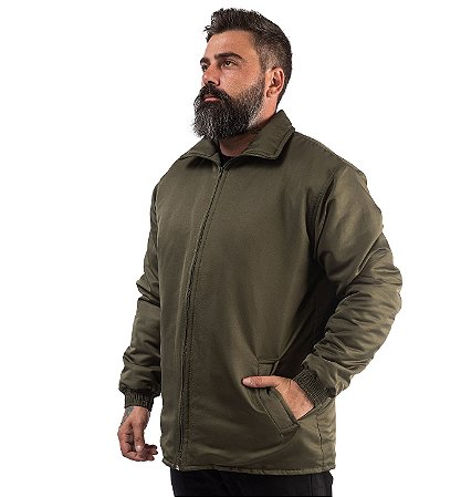 Jaqueta Verde Microfibra Masculina Profissional Uniformes