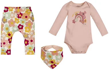 Kit Baby Flowers - 3 Peças