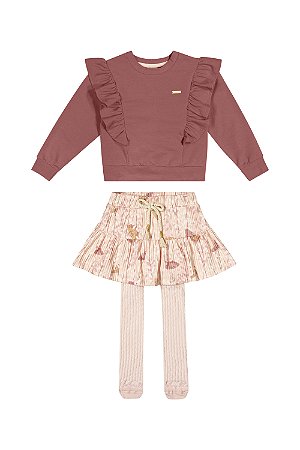 Conjunto Olívia Feminino - 3 Peças