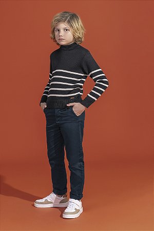 Calça Masculina Sarja Marinho