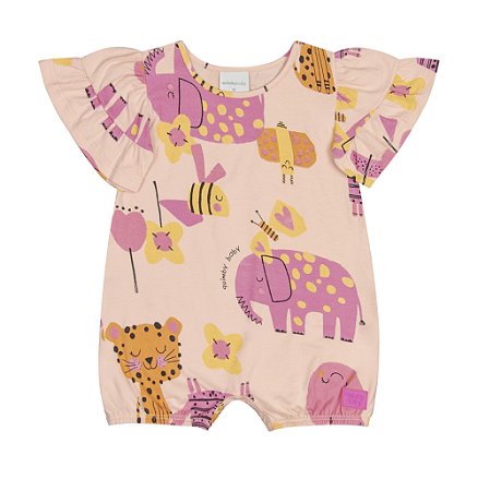 Macaquinho Safari Babados