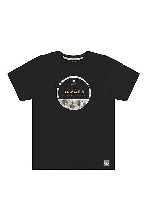 Camiseta  Summer Juvenil - Preta