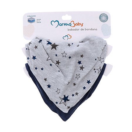 Babador Bandana Estelar - 2 peças