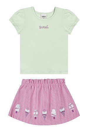 Conjunto Sweet - Saia Short