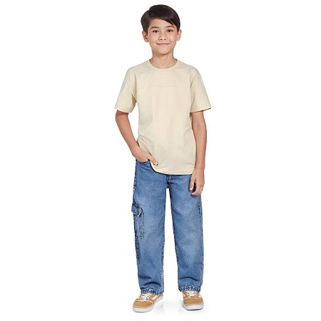 Calça Cargo Jeans Masculina