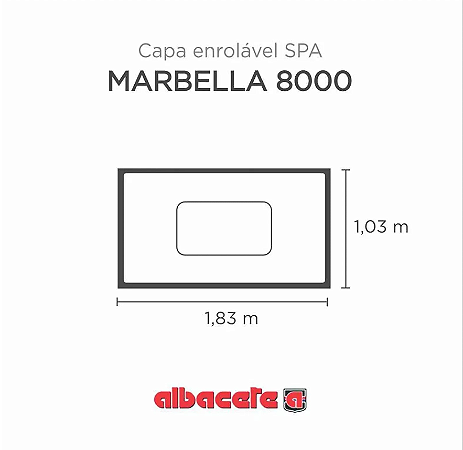 Capa SPA Banheira Marbella 8000 Albacete