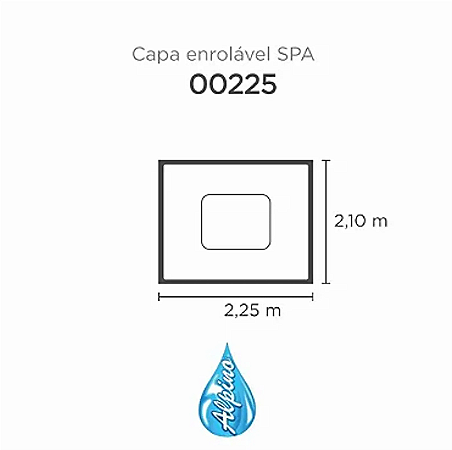 Capa Enrolável SPA 225 Alpino