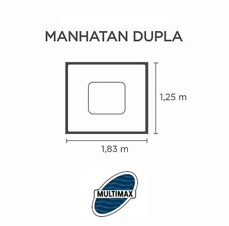 Capa SPA para Banheira Manhattan Dupla Multimax