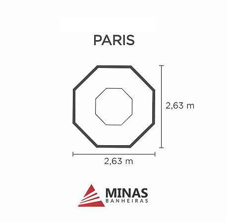 Capa SPA para Banheira Paris Minas Banheiras