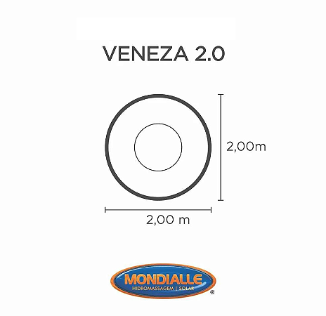 Capa SPA para Banheira Veneza 2.0 Mondialle