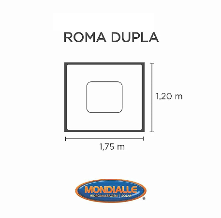 Capa SPA para Banheira Roma Dupla Mondialle