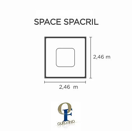 Capa SPA para Banheira Space Spacril Ouro Fino