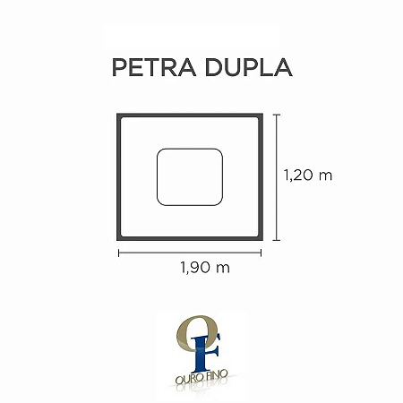 Capa SPA para Banheira Petra Dupla Ouro Fino