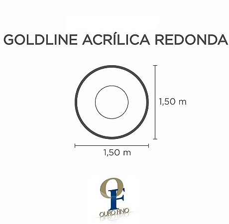 Capa SPA para Banheira Goldline Acrílica Redonda Ouro Fino