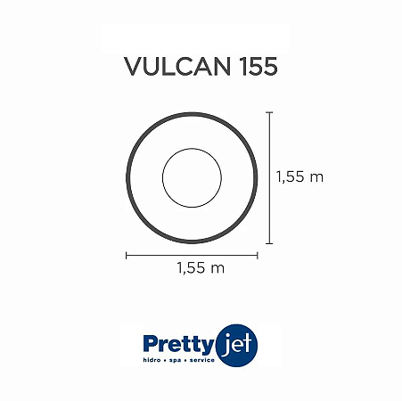 Capa SPA para Banheira Vulcan 155 Pretty Jet