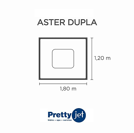 Capa SPA para Banheira Aster Dupla Pretty Jet